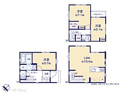 松戸古ヶ崎　新築一戸建て　全1棟