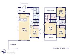 流山市西平井2丁目　新築一戸建て　全1棟 No.1