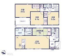 柏市南逆井2丁目　第28　新築一戸建て　全4棟 3号棟