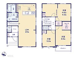 柏市藤心2丁目　12期　新築一戸建て　全2棟 2号棟