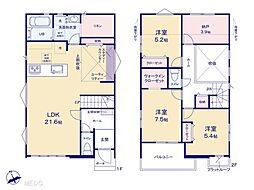 柏市松ケ崎　8期　新築一戸建て　全2棟 2号棟