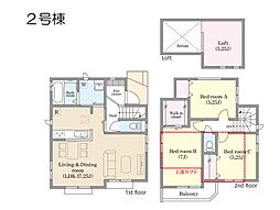 流山市加4丁目　第7　新築一戸建て　全2棟 2号棟