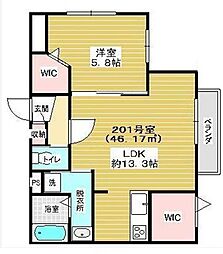 ウィステリアガーデン 201