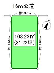 売地　越谷市北越谷2丁目　31.22坪