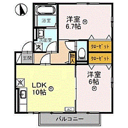 リビングタウン若杉　Ａ 202