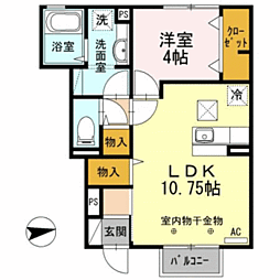 クレア　ド　ルーン　Ａ棟 102