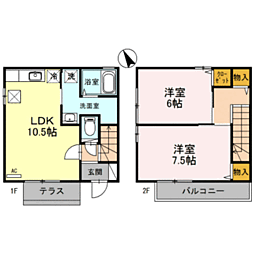 福井狐橋0戸建D-rooom 2
