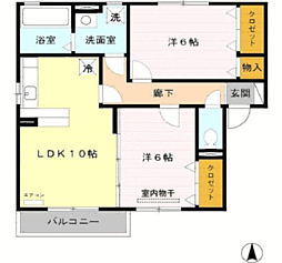 リビングタウン舟橋壱番館　D 202