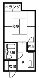西木田コーポ D