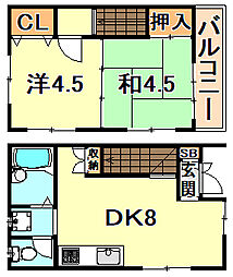 神戸市長田区房王寺町４丁目の一戸建て