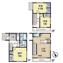 新築分譲戸建　川崎　全3棟　B号棟