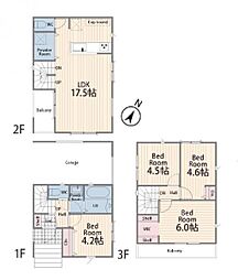 新築分譲戸建　川崎　全3棟　No.2