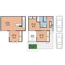 吹田市千里山竹園２丁目の一戸建て