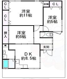 稲葉荘2丁目連棟平屋