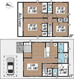 吉川市新栄２丁目の一戸建て