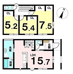 新築戸建 一宮市末広1丁目　24の1期　2号棟　全2区画