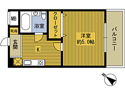 キャトルセゾン亀川 203