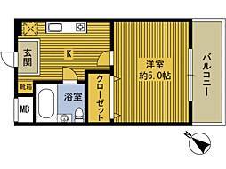 キャトルセゾン亀川 202