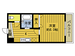 ロッヂ宮法師　Ｅ棟 407