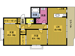 ＷＩＮＤＯＭ花　Ｂ棟 305