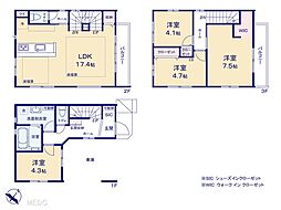 和光市中央2丁目1期　新築一戸建て　全2棟