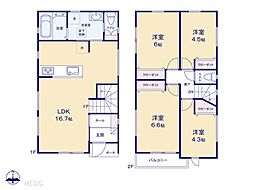 草加市氷川町　新築一戸建て　全1棟