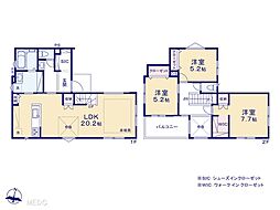 志木市中宗岡2丁目第9期　新築一戸建て　全2棟