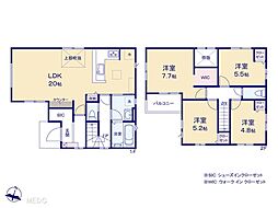 我孫子市天王台6丁目11期　新築一戸建て　全2棟