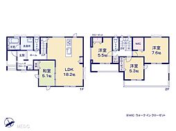 北本市本町3丁目（セレクト花水木）新築一戸建て　全2棟