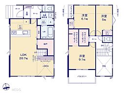 松戸市西馬橋3丁目　8期　新築一戸建て　全5棟