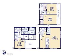 さいたま市浦和区上木崎6丁目　23−1期　新築一戸建て　全2棟