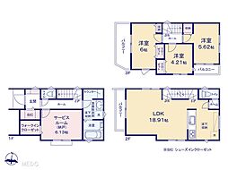 新座市北野3丁目　新築一戸建て　全2棟