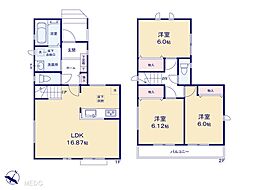 さいたま市岩槻区本丸2丁目　第2期　新築一戸建て　全1棟