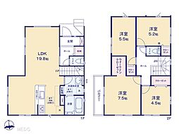 所沢市牛沼3期　新築一戸建て　全1棟