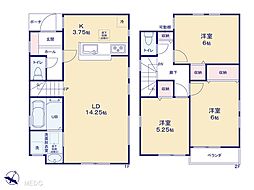 所沢市西新井町　新築一戸建て　全3棟