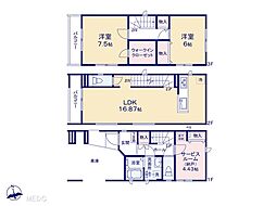 川口市川口5丁目　新築一戸建て　全2棟