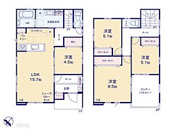 鴻巣市天神5丁目　第3期　新築一戸建て　全2棟