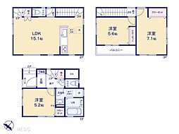 志木市下宗岡一丁目　新築一戸建て　全1棟