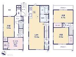 志木市中宗岡5丁目　新築一戸建て　全1棟