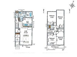 上尾市弁財1丁目　新築一戸建て　全2棟