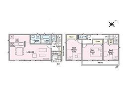 越谷市大沢　第6　新築一戸建て　全1棟