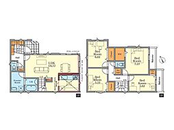 越谷市赤山町4丁目　3期　新築一戸建て　全1棟