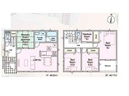 我孫子市我孫子　第6　新築一戸建て　全2棟