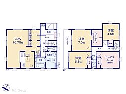 越谷市平方　第2　新築一戸建て　全1棟