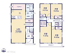 松戸市和名ケ谷　新築一戸建て　全5棟