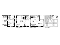 越谷市大里　新築一戸建て　全1棟