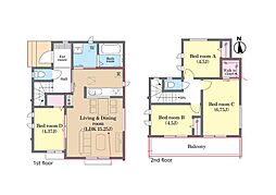 松戸市栄町西5丁目　新築一戸建て　全1棟