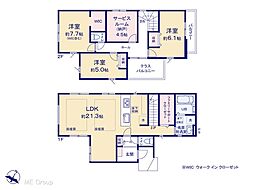 草加市手代1丁目　7期　新築一戸建て　全3棟