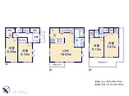 越谷市大里　新築一戸建て　全2棟