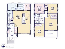 越谷市恩間（大袋）第3　新築一戸建て　全1棟